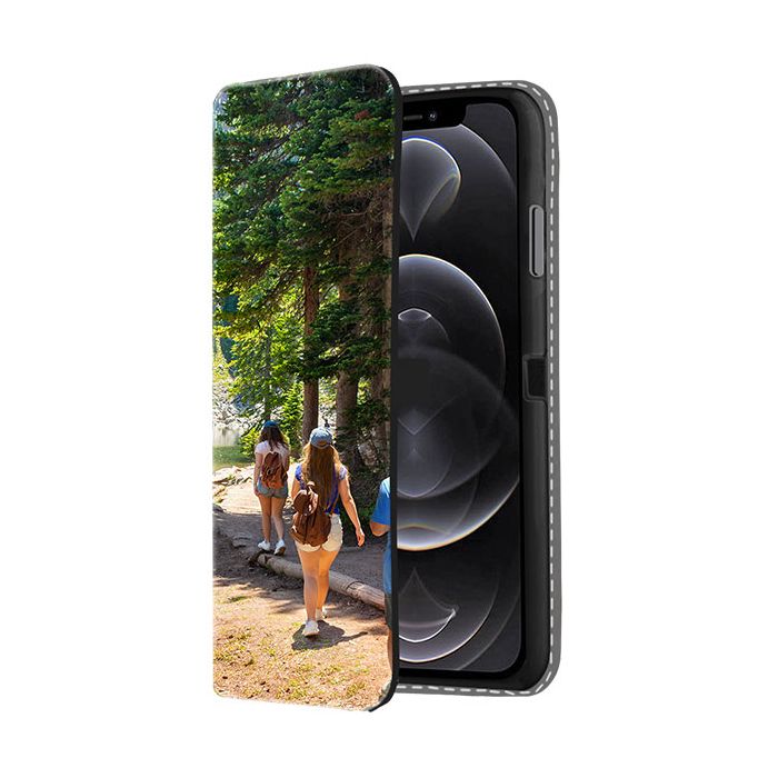 iPhone 12 Pro Max Personalised Front Printed Wallet Case