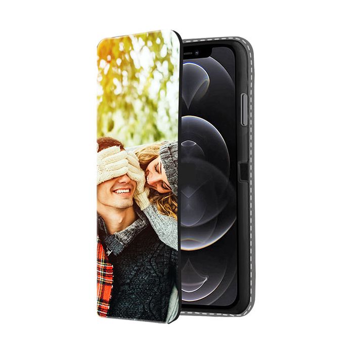 iPhone 12 Pro Personalised Front Printed Wallet Case