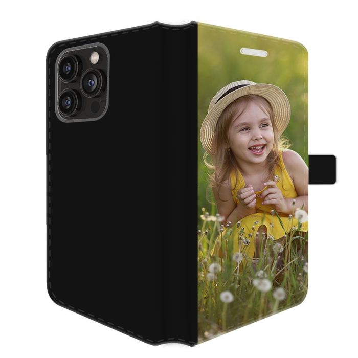 iPhone 14 Pro Max - Personalised Wallet Case (Front Printed)
