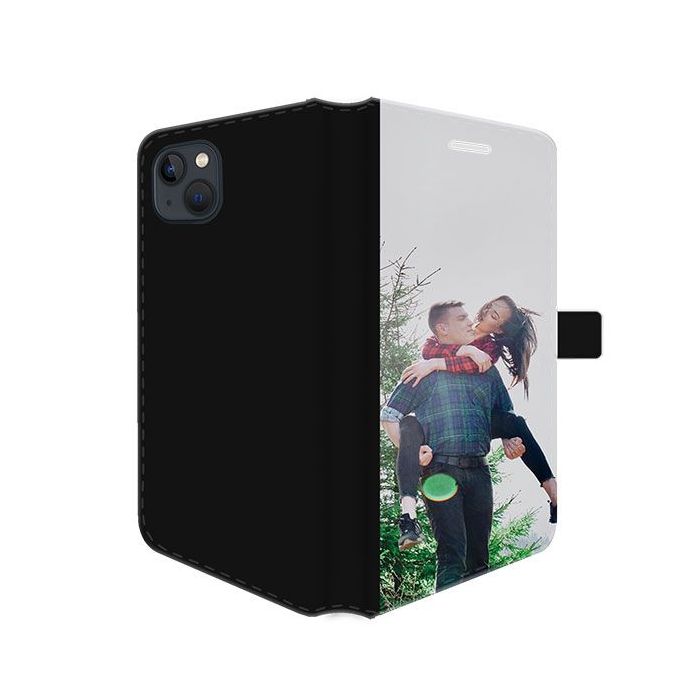 iPhone 15 Plus - Personalised Wallet Case (Front Printed)
