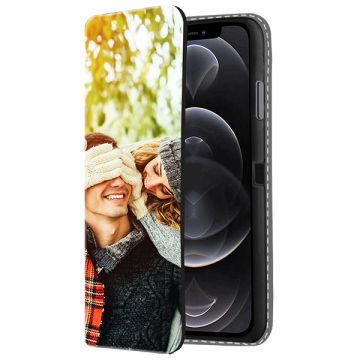 iPhone 12 Pro Personalised Front Printed Wallet Case