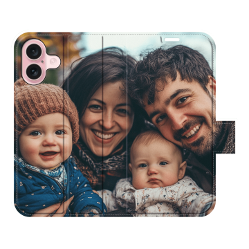 iPhone 16 - Personalised Wallet Case (Full Printed)