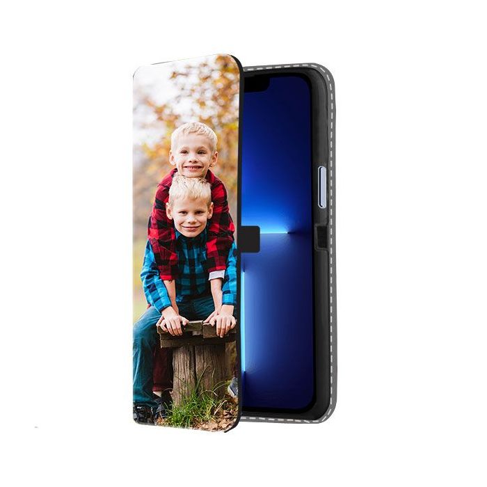 iPhone 13 Mini - Personalised Wallet Case (Front Printed)